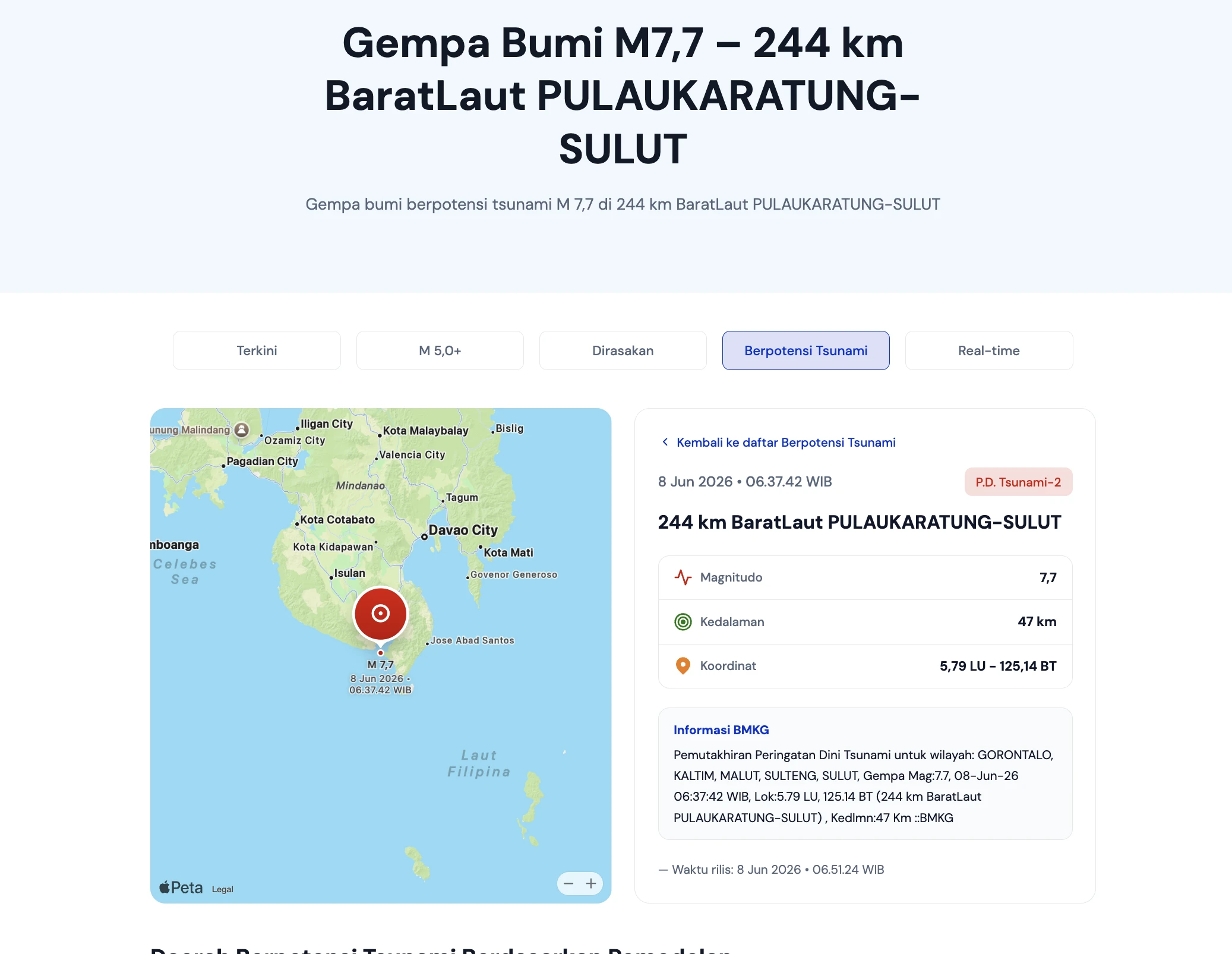 Gempa M6,1 Guncang Filipina, Mal di General Santos Ambruk