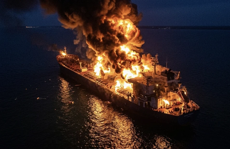 Ukraina Klaim Hantam 21 Tanker Rusia di Laut Azov