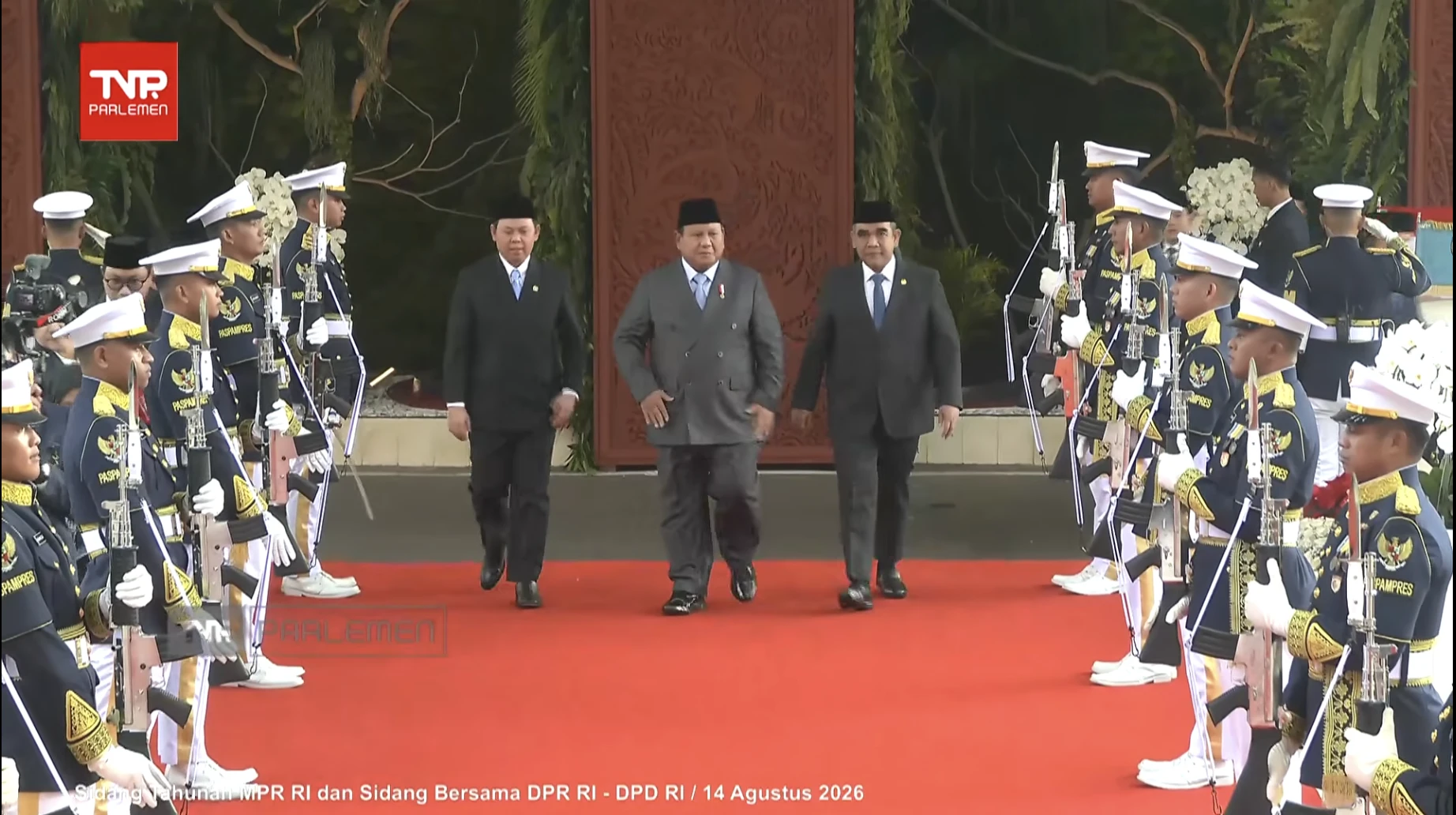 Jelang Sidang Tahunan MPR DPR, Prabowo dan Gibran Datang Terpisah