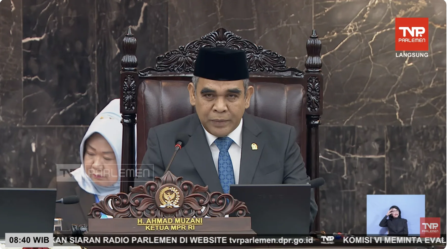 ahmad muzani, sidang tahunan mpr ri, prabowo