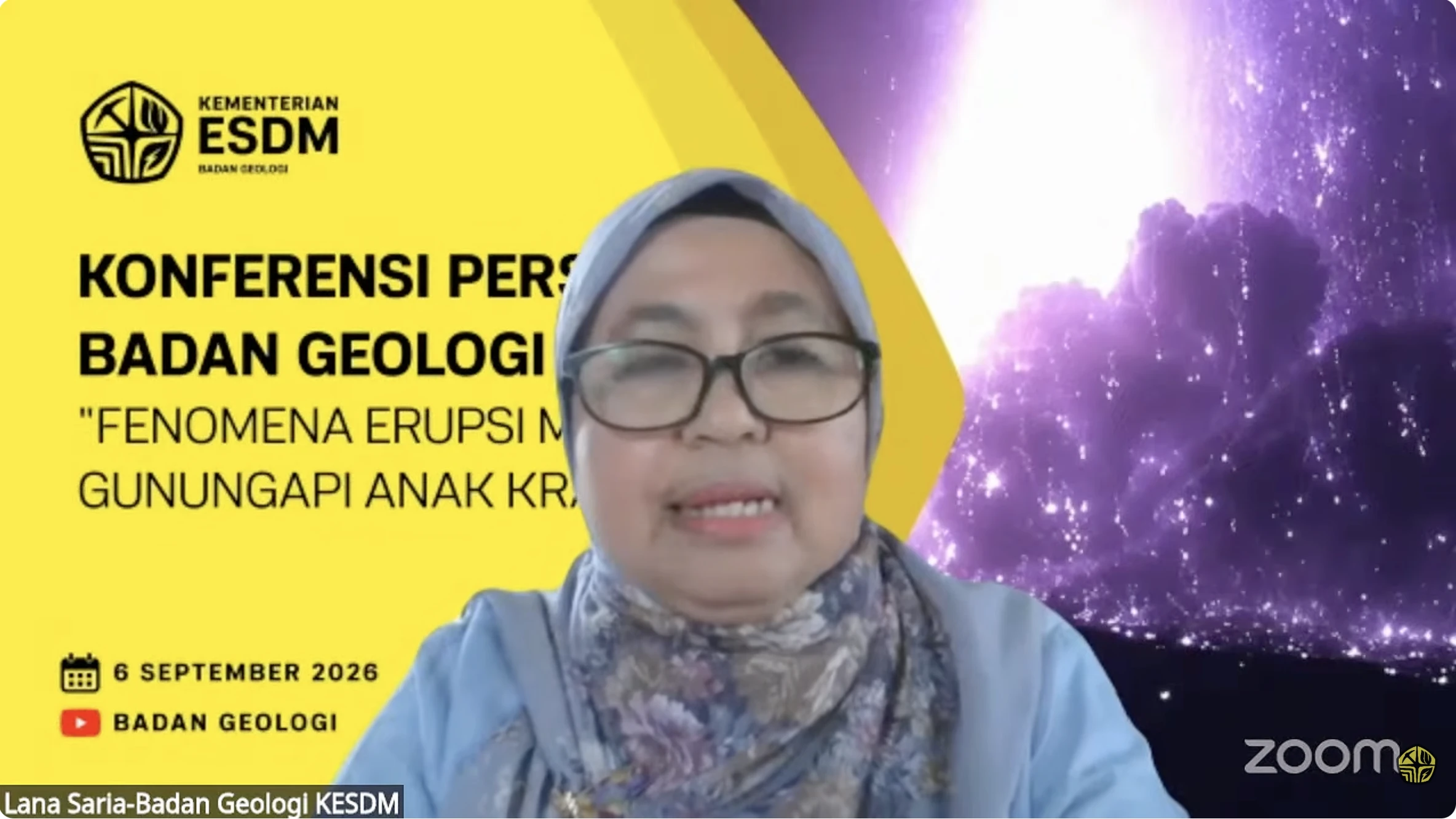 Kepala Badan Geologi Lana Saria