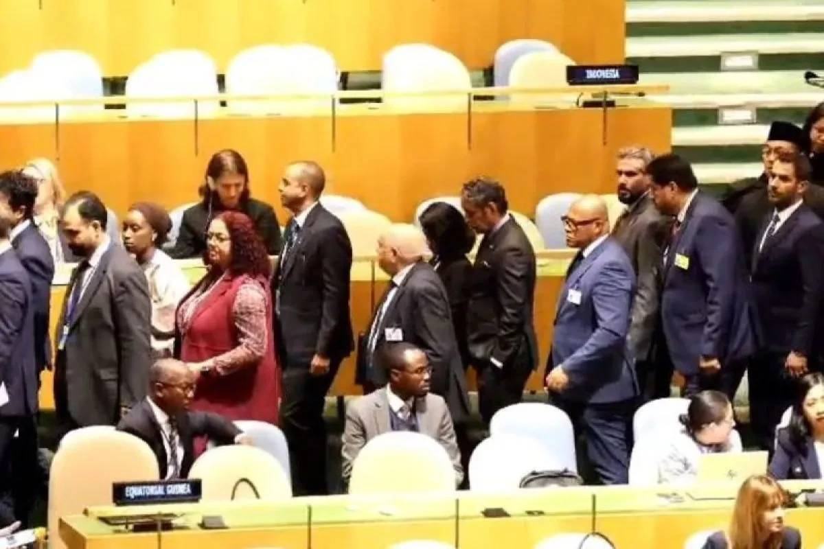 Delegasi Indonesia Walk Out dari Sidang PBB Saat Netanyahu Mulai Berpidato